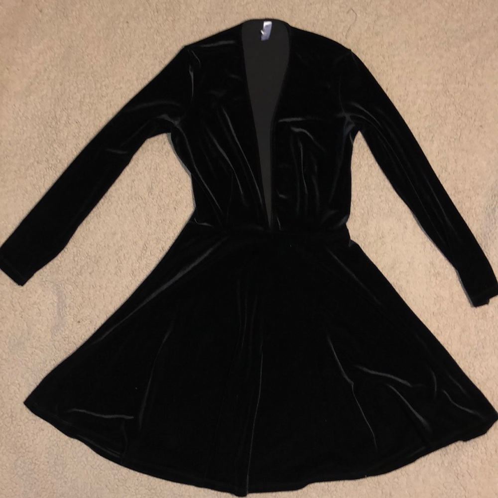 American Apparel V Neck Skater Dress